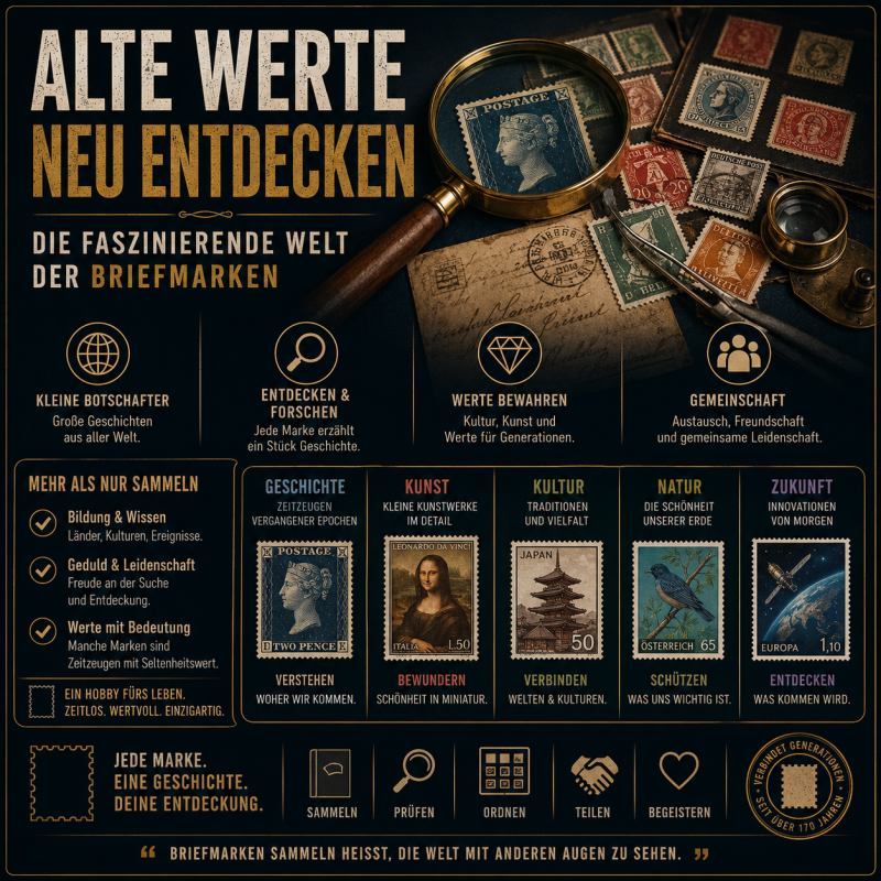 Alte Werte neu entdecken&ldquo; &ndash; Die faszinierende Welt der Briefmarken