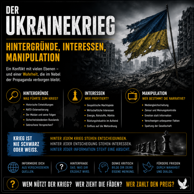 Der Ukrainekrieg &ndash; Hintergr&uuml;nde, Interessen, Manipulation