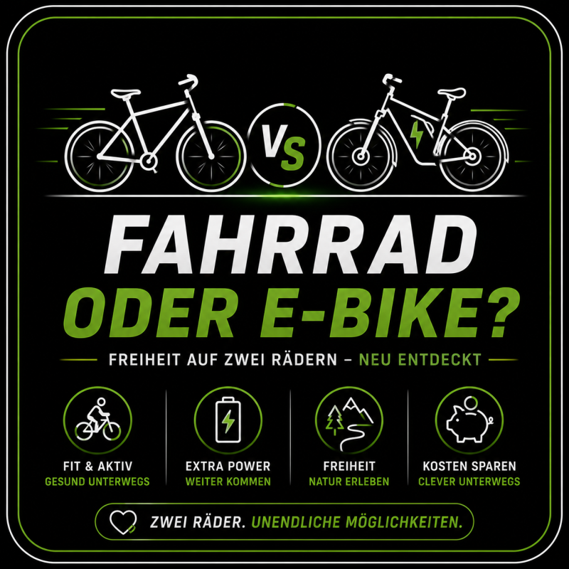 Fahrrad oder E-Bike? Freiheit auf zwei R&auml;dern &ndash; neu entdeckt